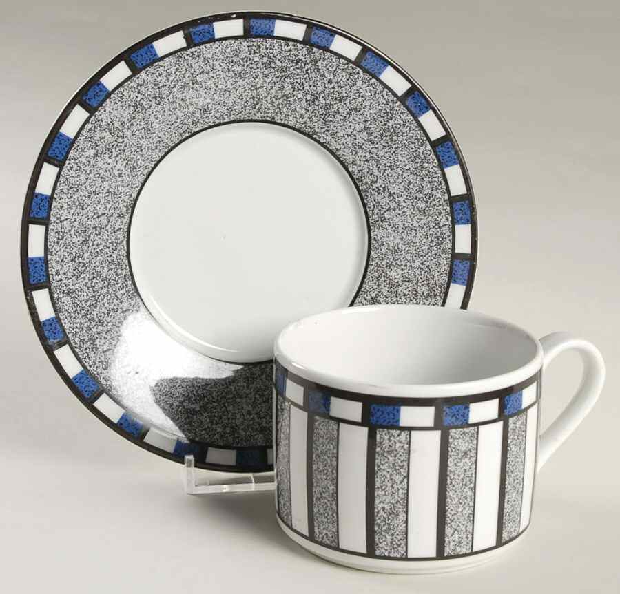 Athena Flat Cup & Saucer Set by Tognana-1