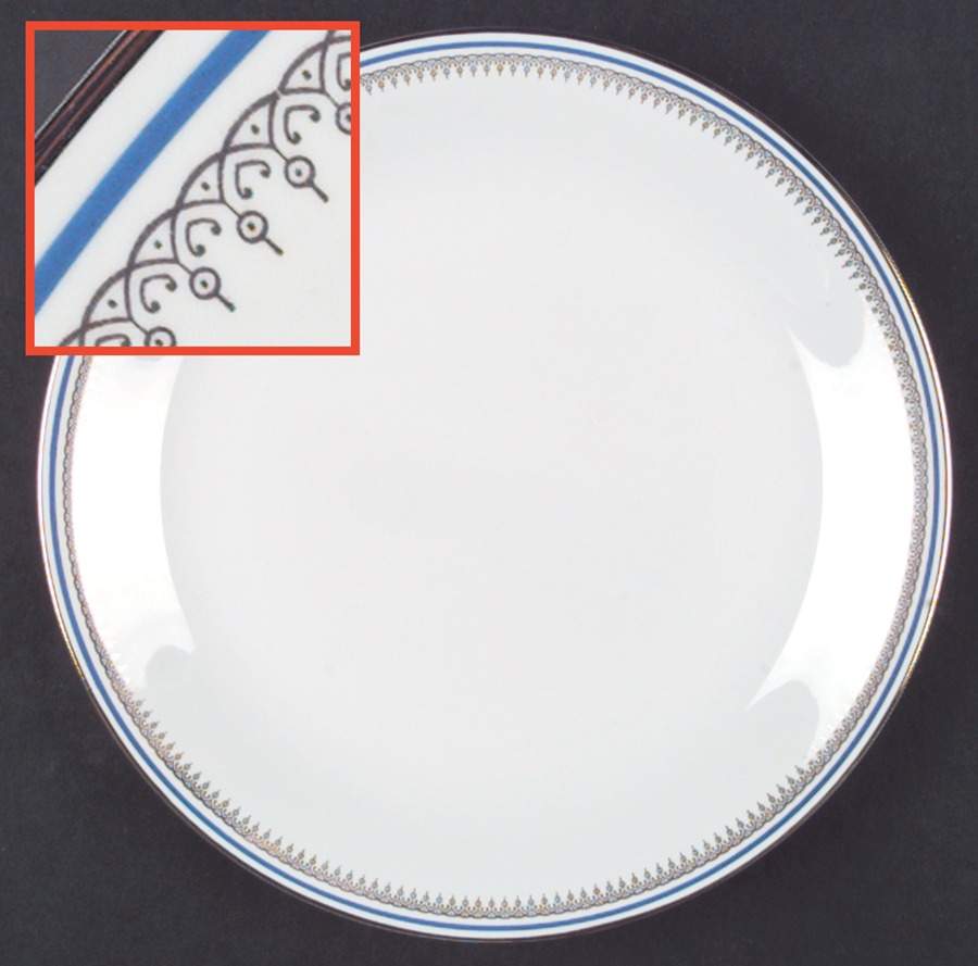 TOG9 (Blue Ring) Dinner Plate by Tognana-1
