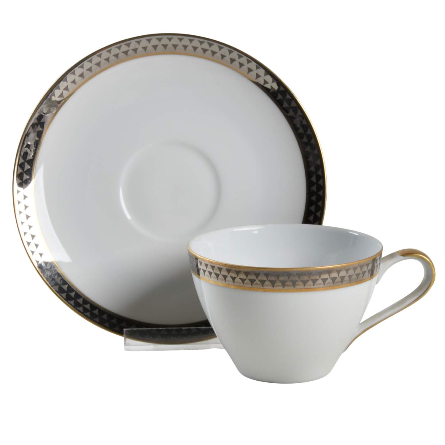 Athenia Flat Cup & Saucer Set by Towne-1