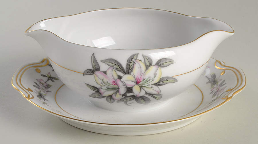 Azalea Gravy Boat with Attached Underplate by Towne-1