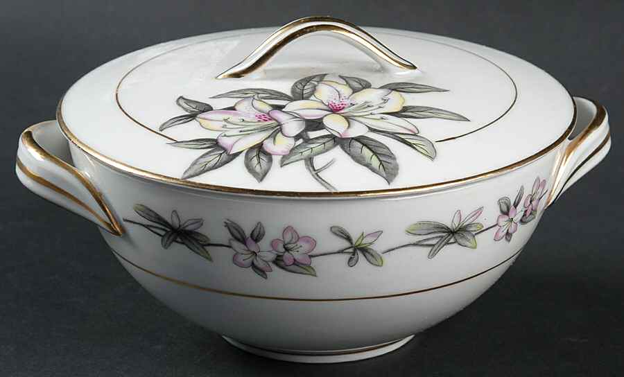 Azalea Sugar Bowl & Lid by Towne-1