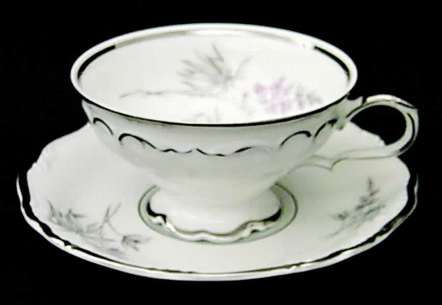 Cotillion Footed Cup & Saucer Set by Towne-1