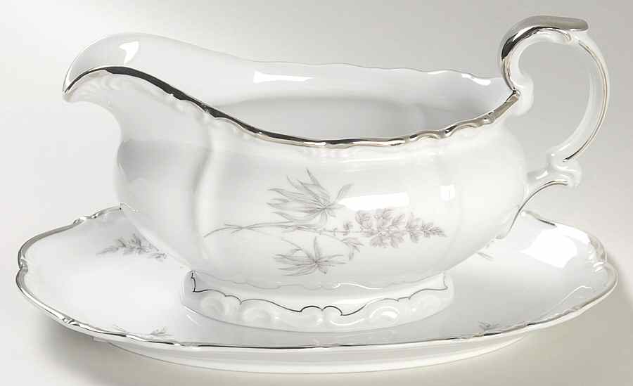 Cotillion Gravy Boat with Attached Underplate by Towne-1
