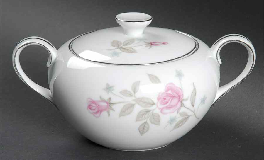 Dawn Rose (Japan) Sugar Bowl & Lid by Towne-1