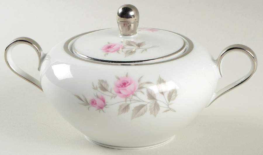 Dawn Rose (Bavaria, Germany) Sugar Bowl & Lid by Towne-1