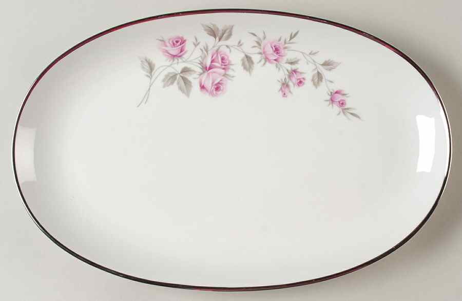 Dawn Rose (Bavaria, Germany) 13" Oval Serving Platter by Towne-1