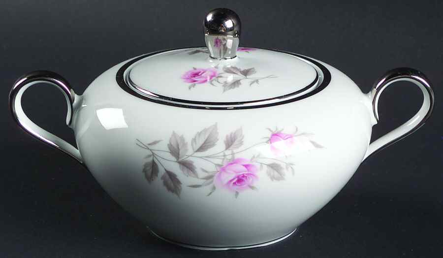 Dream Rose Sugar Bowl & Lid by Towne-1