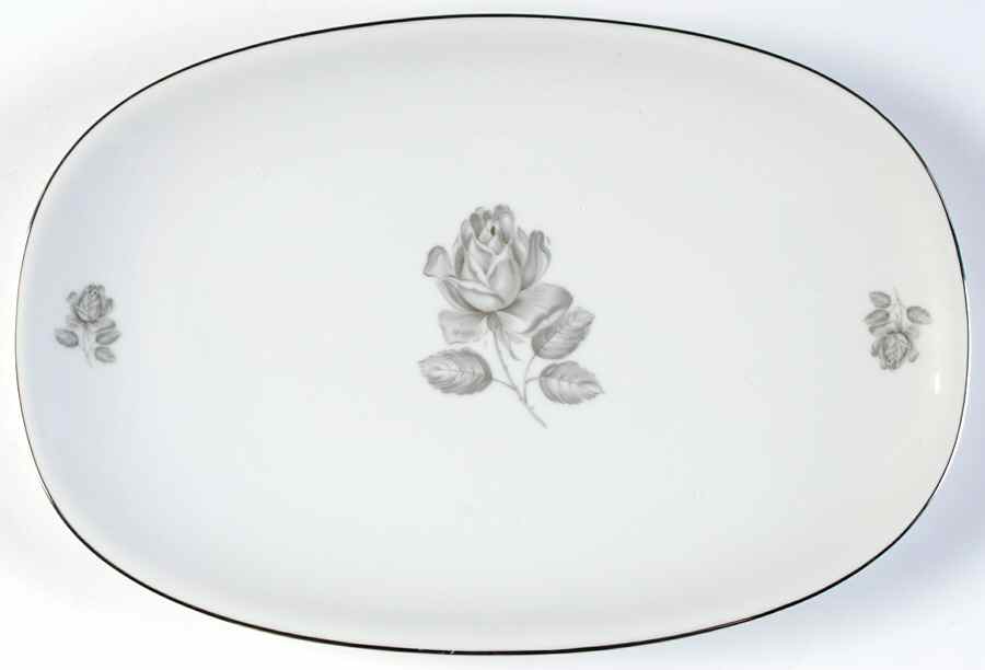 Ebony Rose 12" Oval Serving Platter by Towne-1
