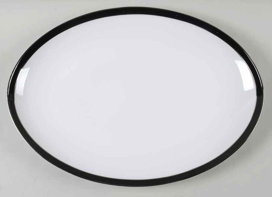 Midnight Halo 16" Oval Serving Platter by Towne-1