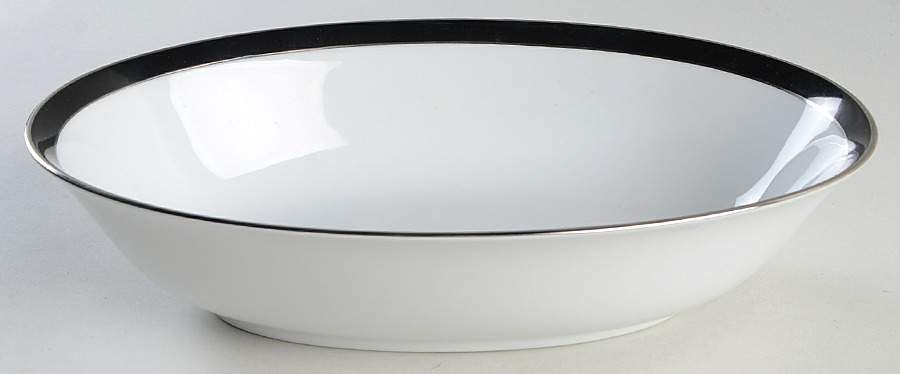 Midnight Halo 10" Oval Vegetable Bowl by Towne-1