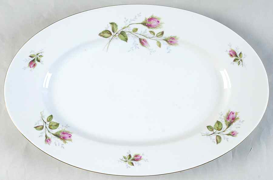 Moss Rose 14" Oval Serving Platter by Towne-1