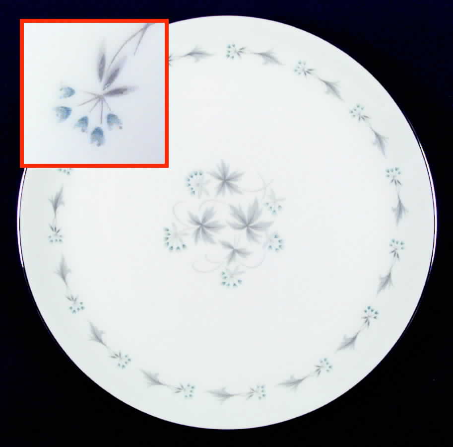 Rhapsody (Center Floral) Dinner Plate by Towne-1