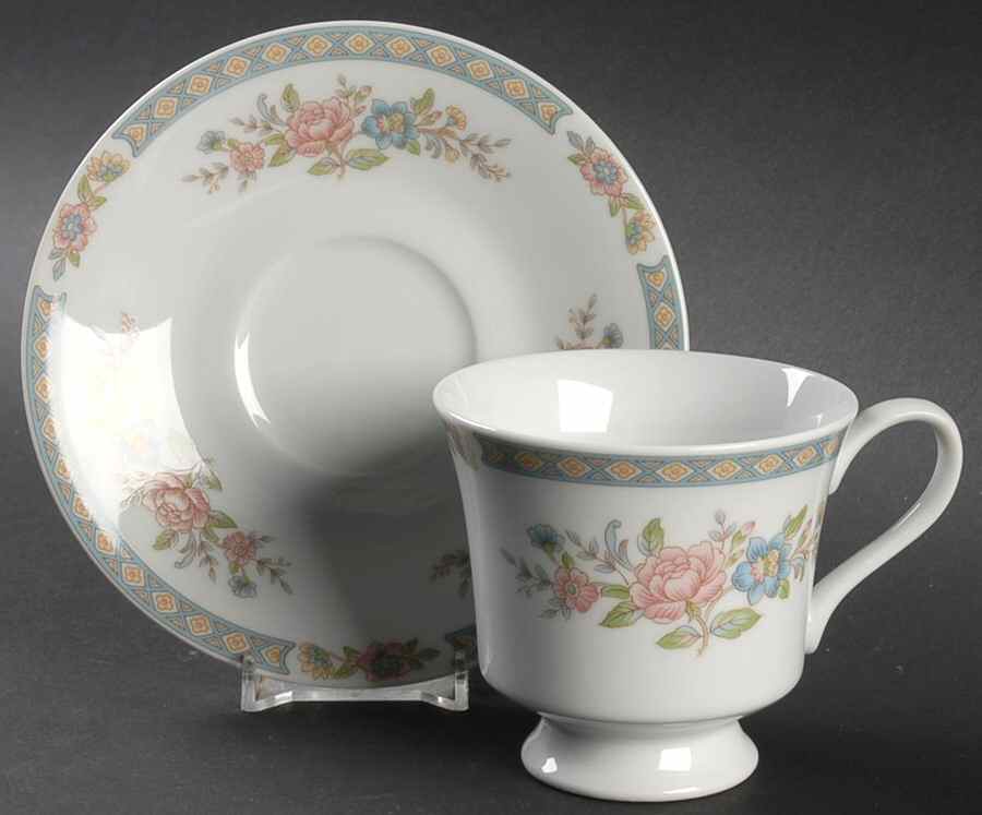Summer Love Footed Cup & Saucer Set by Towne-1