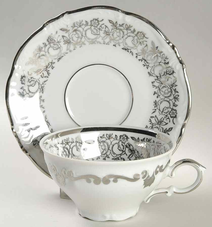 Tuxedo Flat Cup & Saucer Set by Towne-1