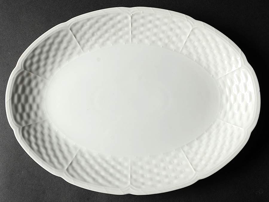 Bianco 12" Oval Serving Platter by Toscany-1