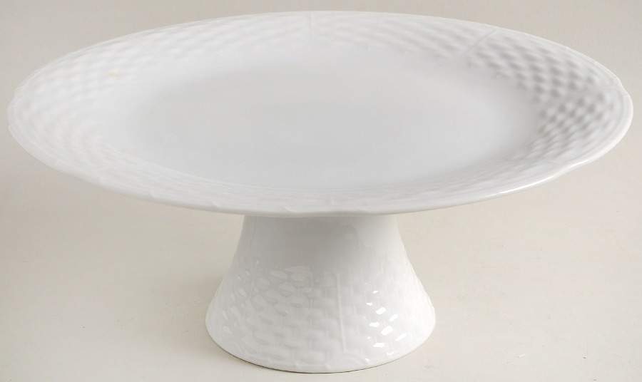 Bianco 10" Diameter Pedestal Cake Stand by Toscany-1