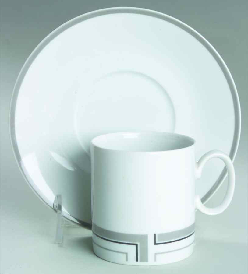 Cabochon Flat Cup & Saucer Set by Toscany-1