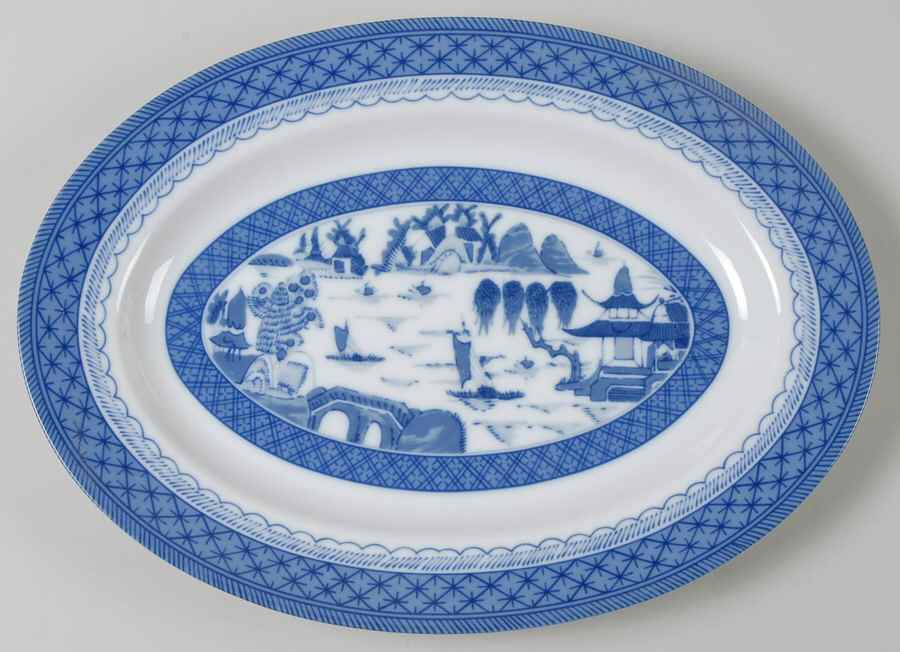Ching 12" Oval Serving Platter by Toscany-1