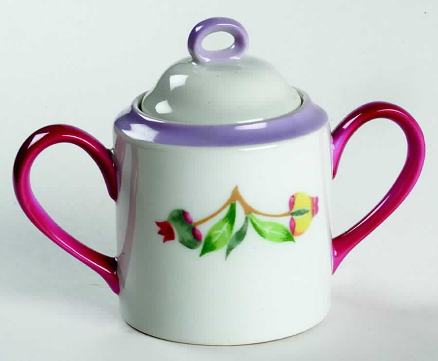 Laurelwood Sugar Bowl & Lid by Toscany-1