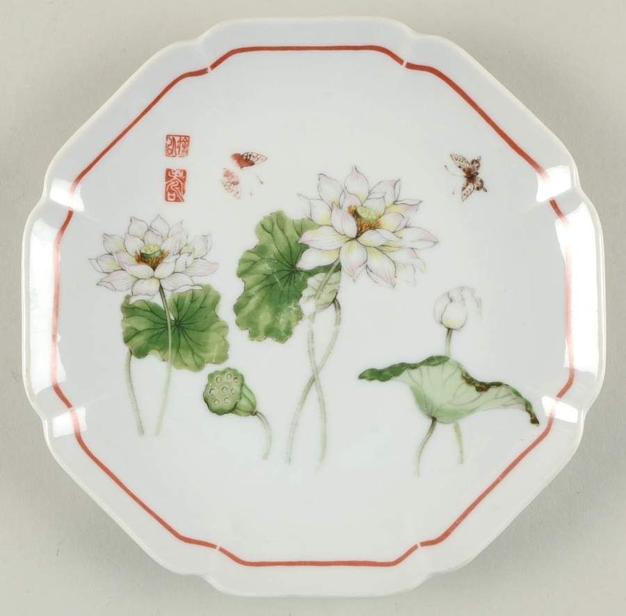 Lotus Salad Plate by Toscany-1
