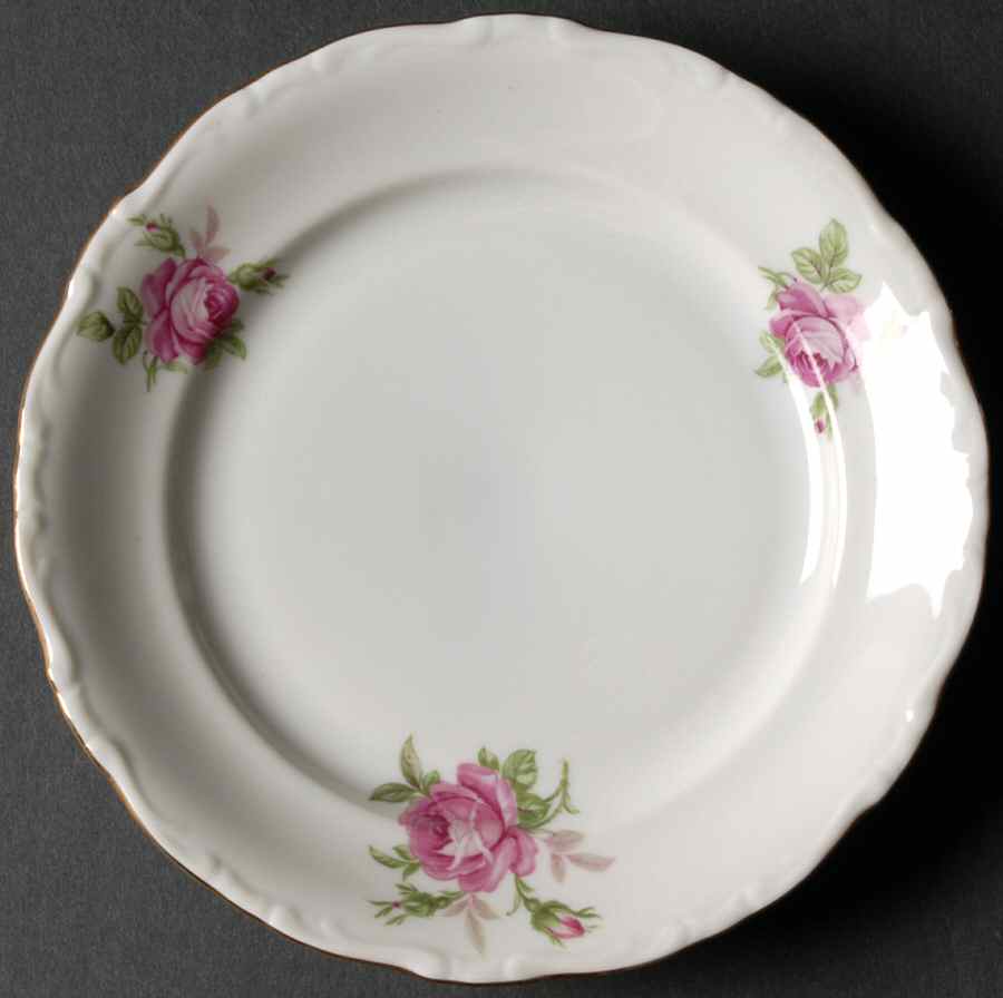 Morning Rose Bread & Butter Plate by Toscany-1