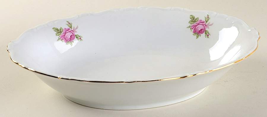 Morning Rose 11" Oval Vegetable Bowl by Toscany-1