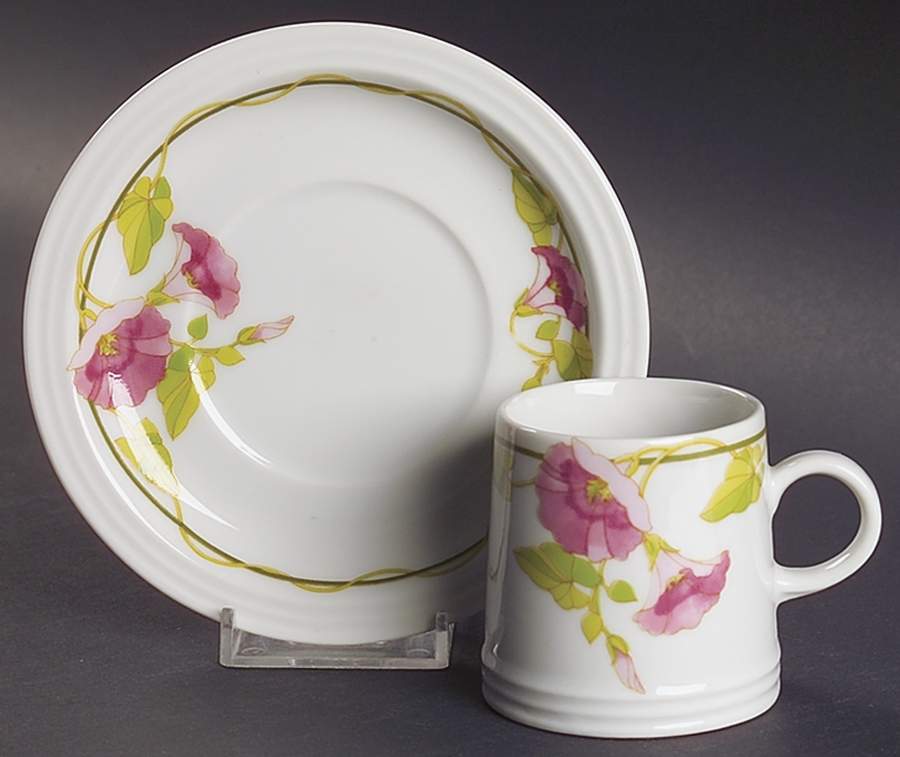 Portsmouth Flat Demitasse Cup & Saucer Set by Toscany-1