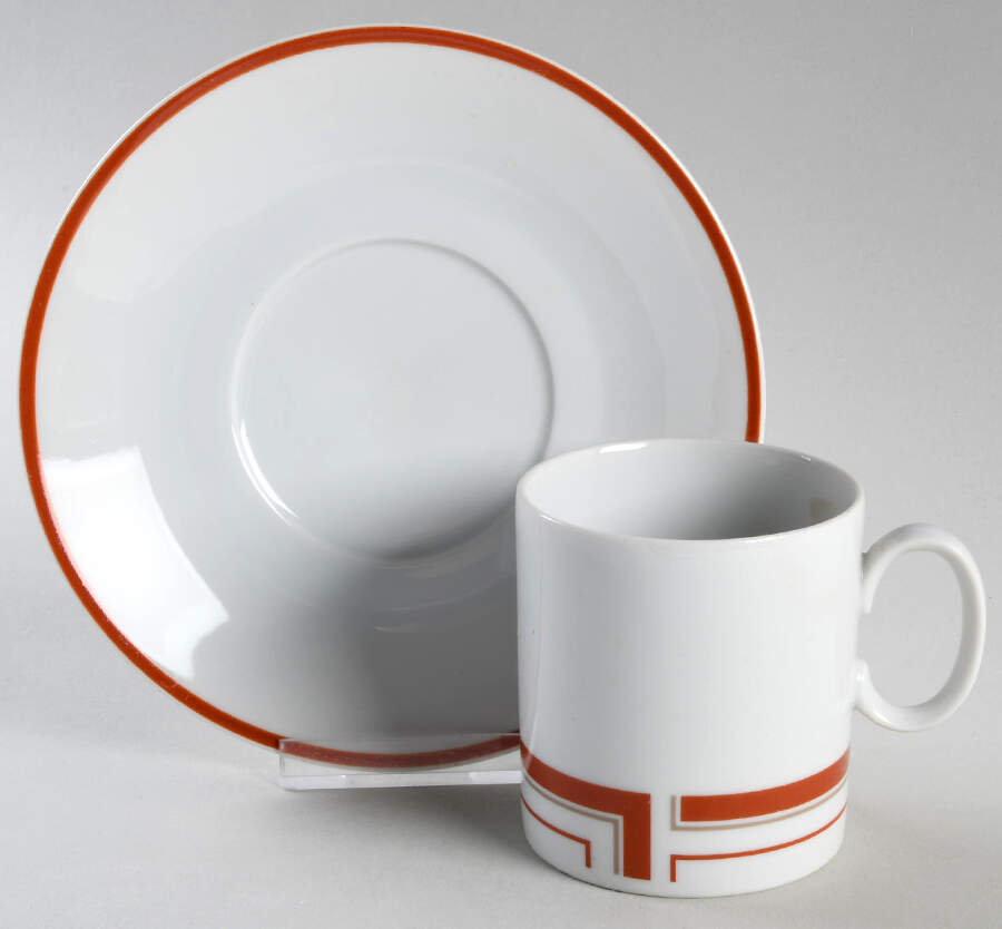 Tabouret Flat Cup & Saucer Set by Toscany-1