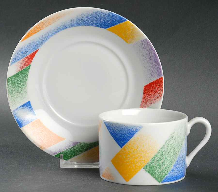 TOS2 Flat Cup & Saucer Set by Toscany-1
