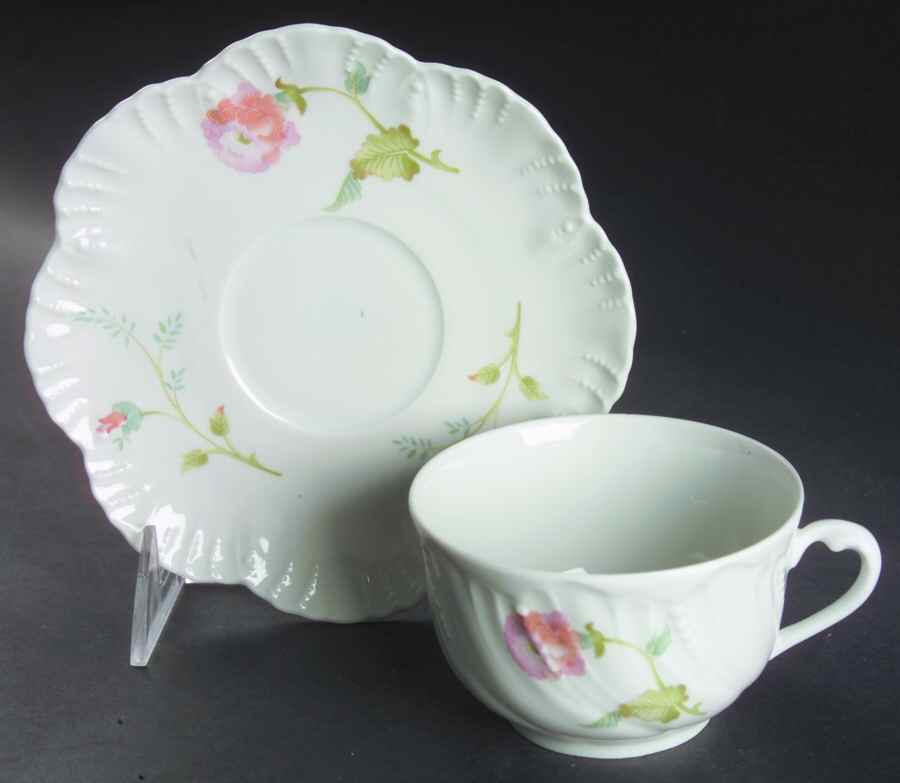 Chantal Flat Cup & Saucer Set by Royal Limoges-1