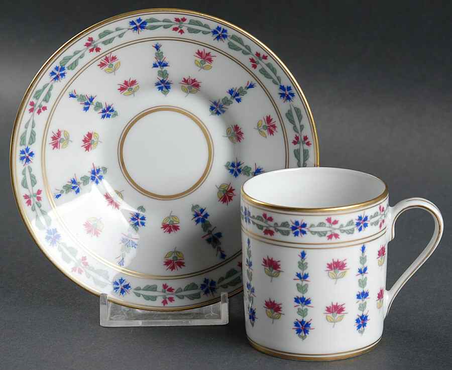 Langeais Flat Demitasse Cup & Saucer Set by Royal Limoges-1