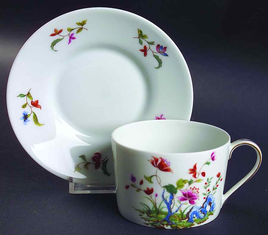 Madras Flat Cup & Saucer Set by Royal Limoges-1