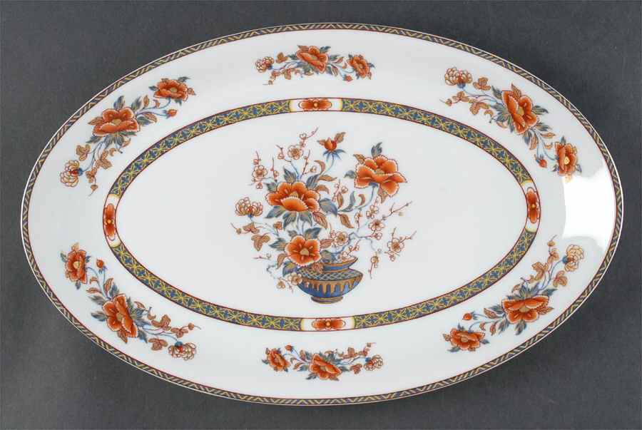 Mandarin 14" Oval Serving Platter by Royal Limoges-1