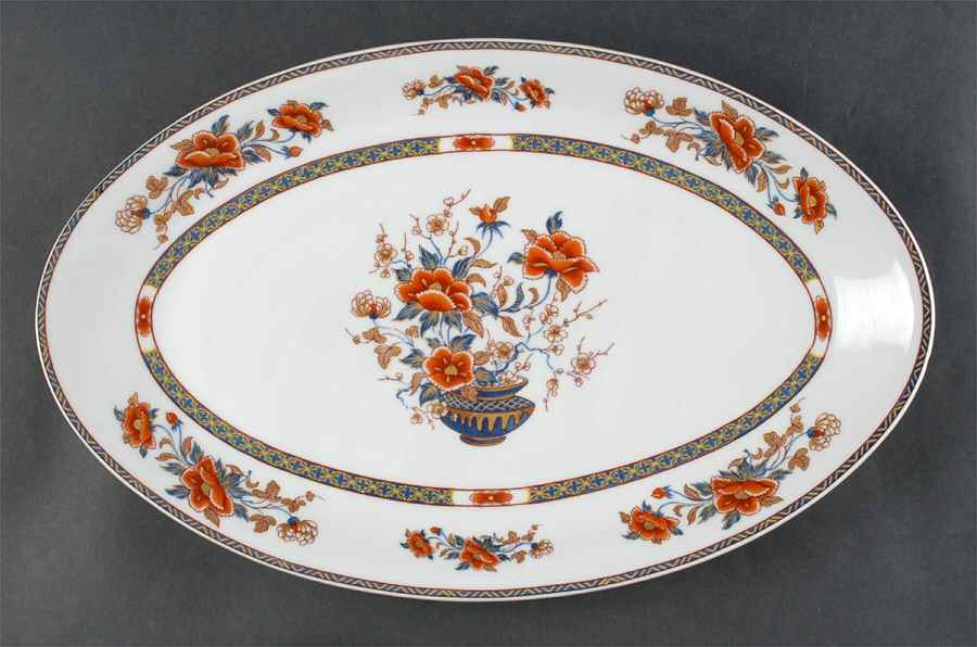 Mandarin 16" Oval Serving Platter by Royal Limoges-1