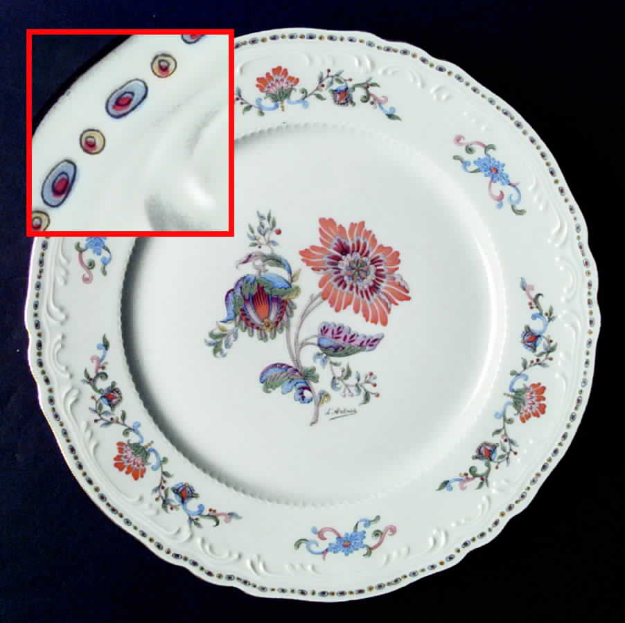 Persan Rouge Dinner Plate by Royal Limoges-1