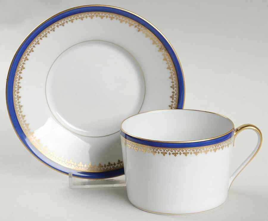 Richelieu Flat Cup & Saucer Set by Royal Limoges-1