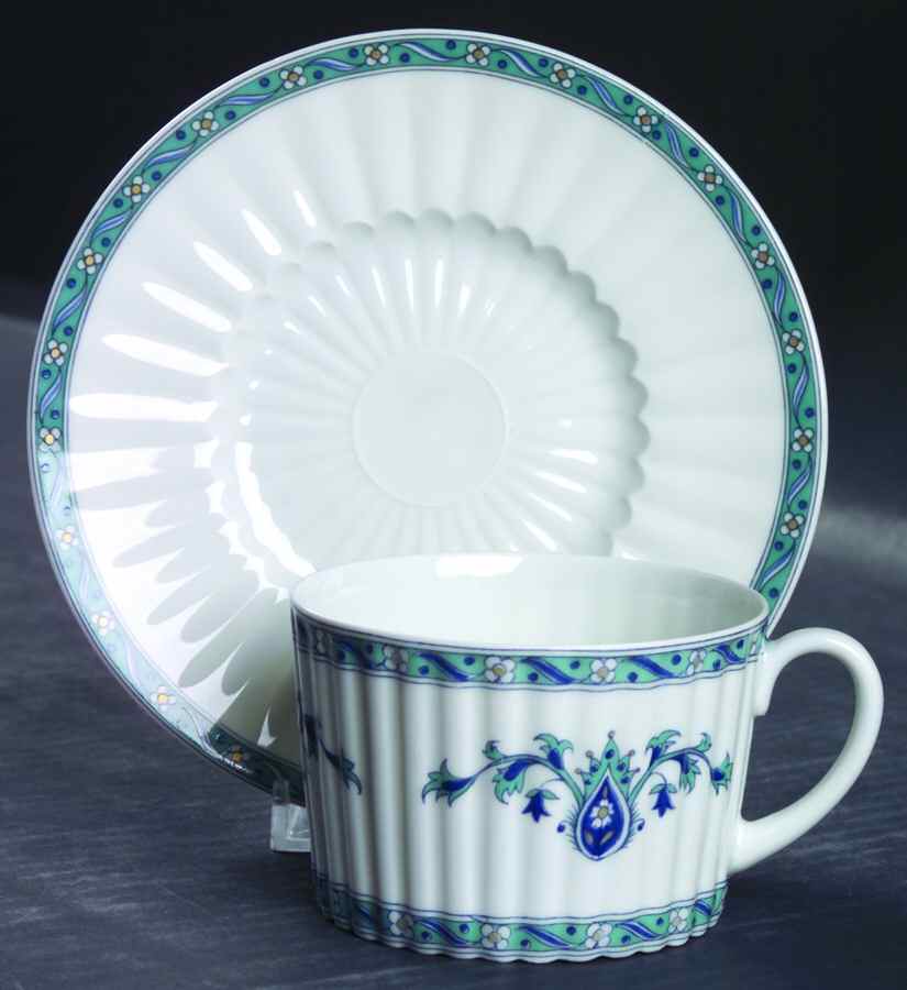 Teheran Flat Cup & Saucer Set by Royal Limoges-1