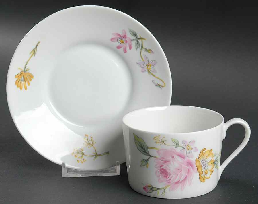 Vieux Limoges Flat Cup & Saucer Set by Royal Limoges-1
