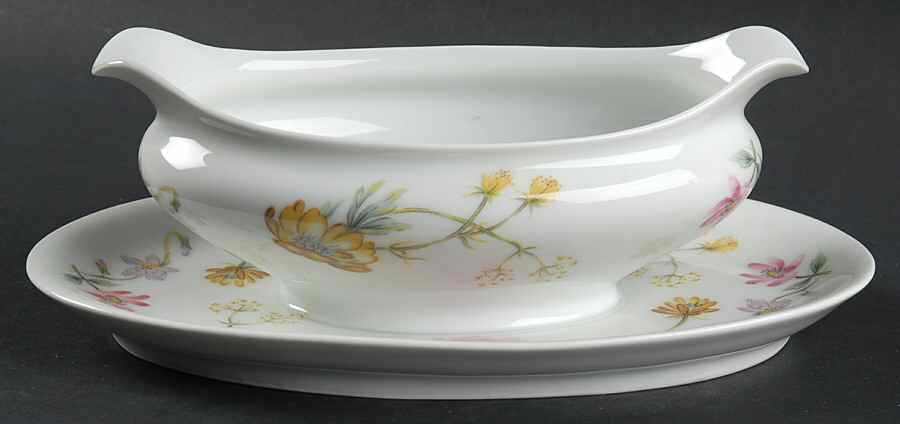 Vieux Limoges Gravy Boat with Attached Underplate by Royal Limoges-1