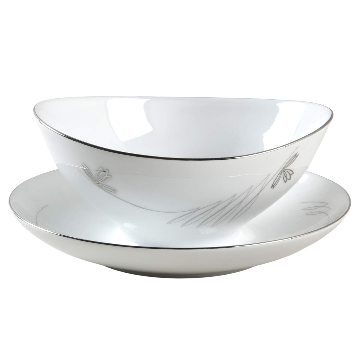 Caprice Gravy Boat with Attached Underplate by Treasure Chest-1