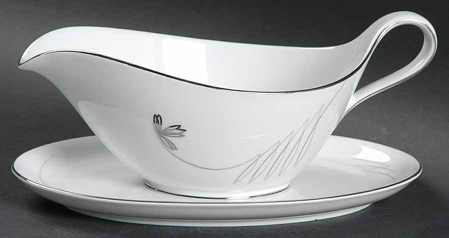 Caprice Gravy Boat with Attached Underplate by Treasure Chest-1