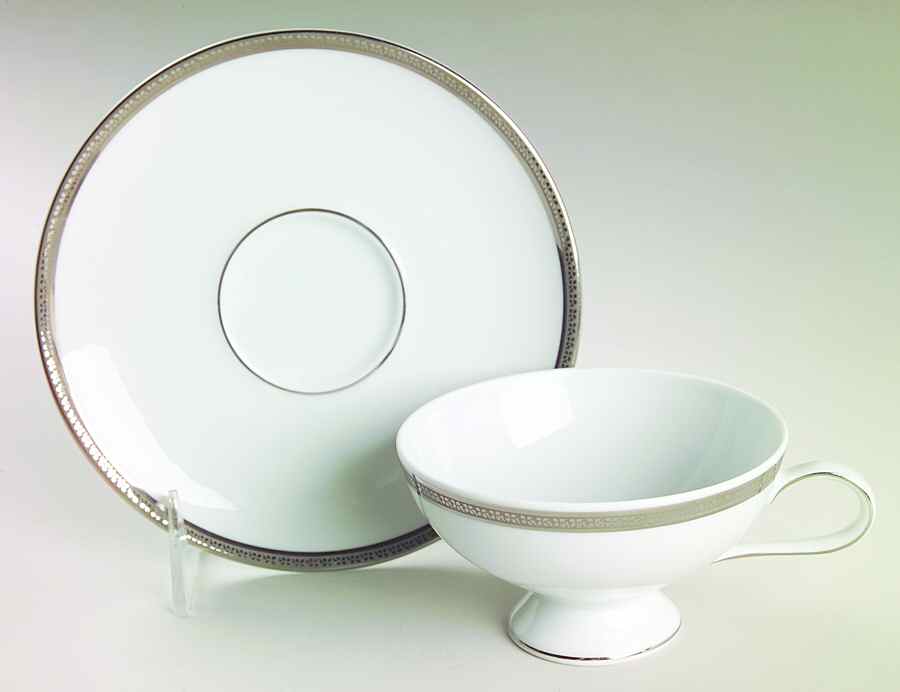 Charm Footed Cup & Saucer Set by Treasure Chest-1