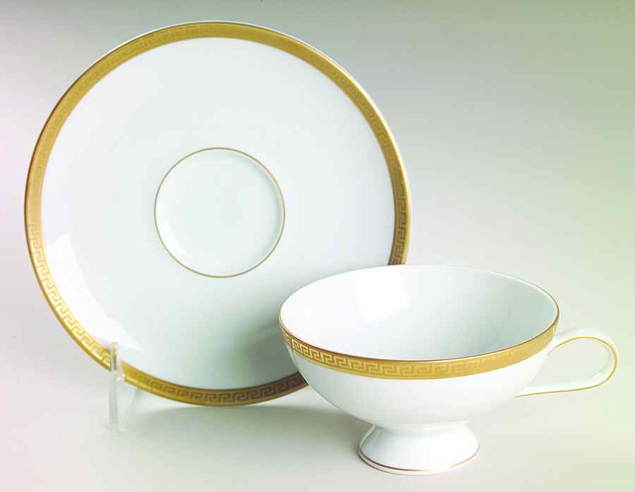 Coronation Footed Cup & Saucer Set by Treasure Chest-1