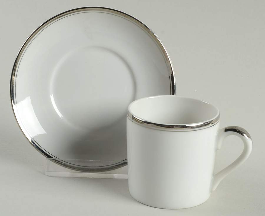 Engagement Flat Demitasse Cup & Saucer Set by Treasure Chest-1