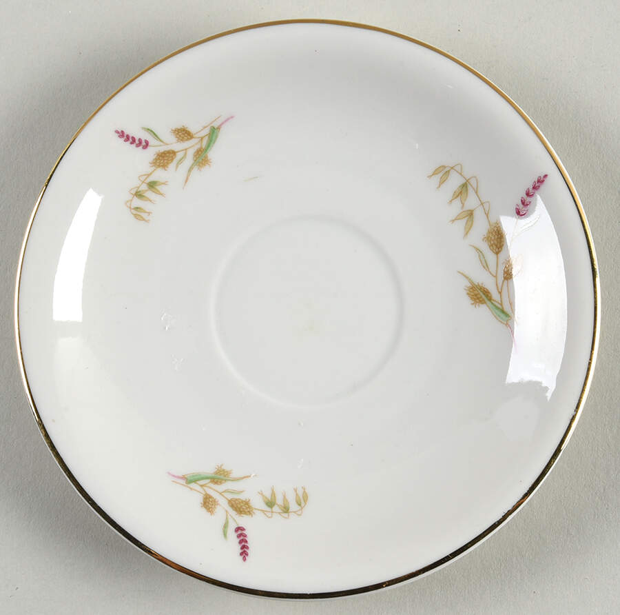 Harvest Bouquet Saucer for Demitasse Cup by Treasure Chest-1