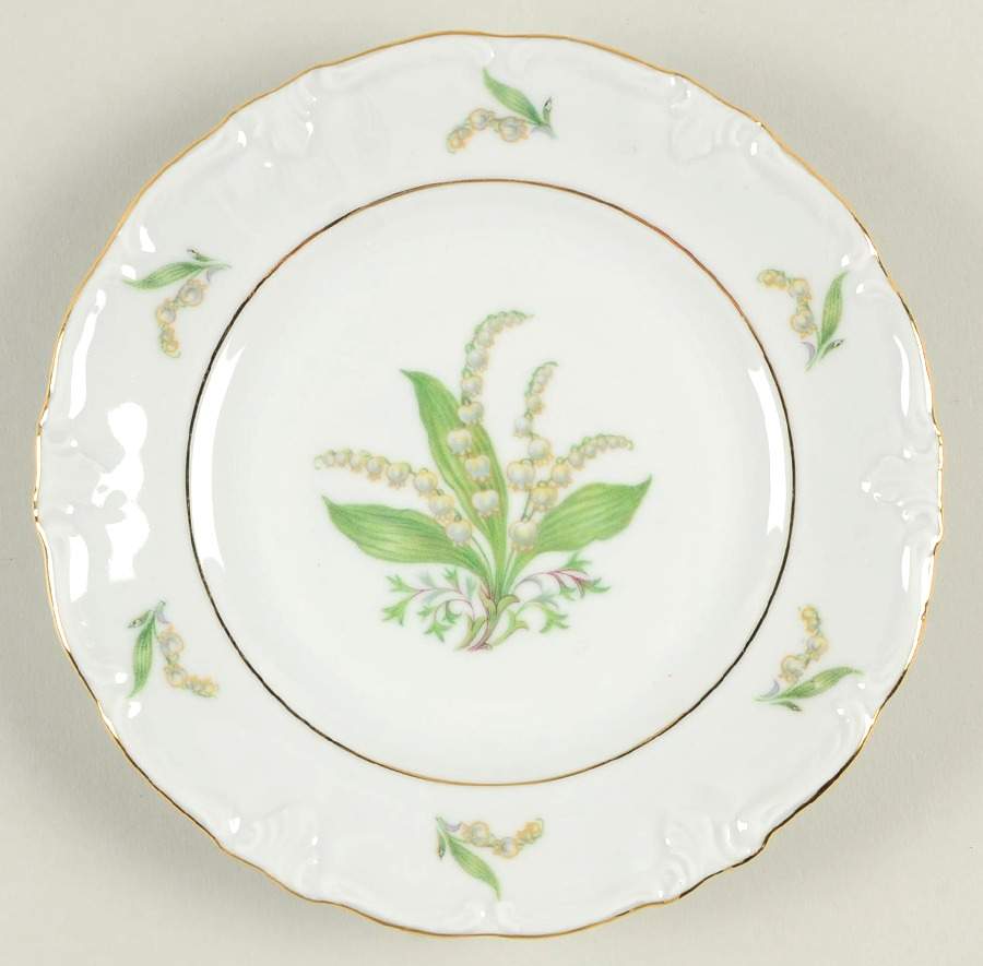 Lily of The Valley Bread & Butter Plate by Treasure Chest-1