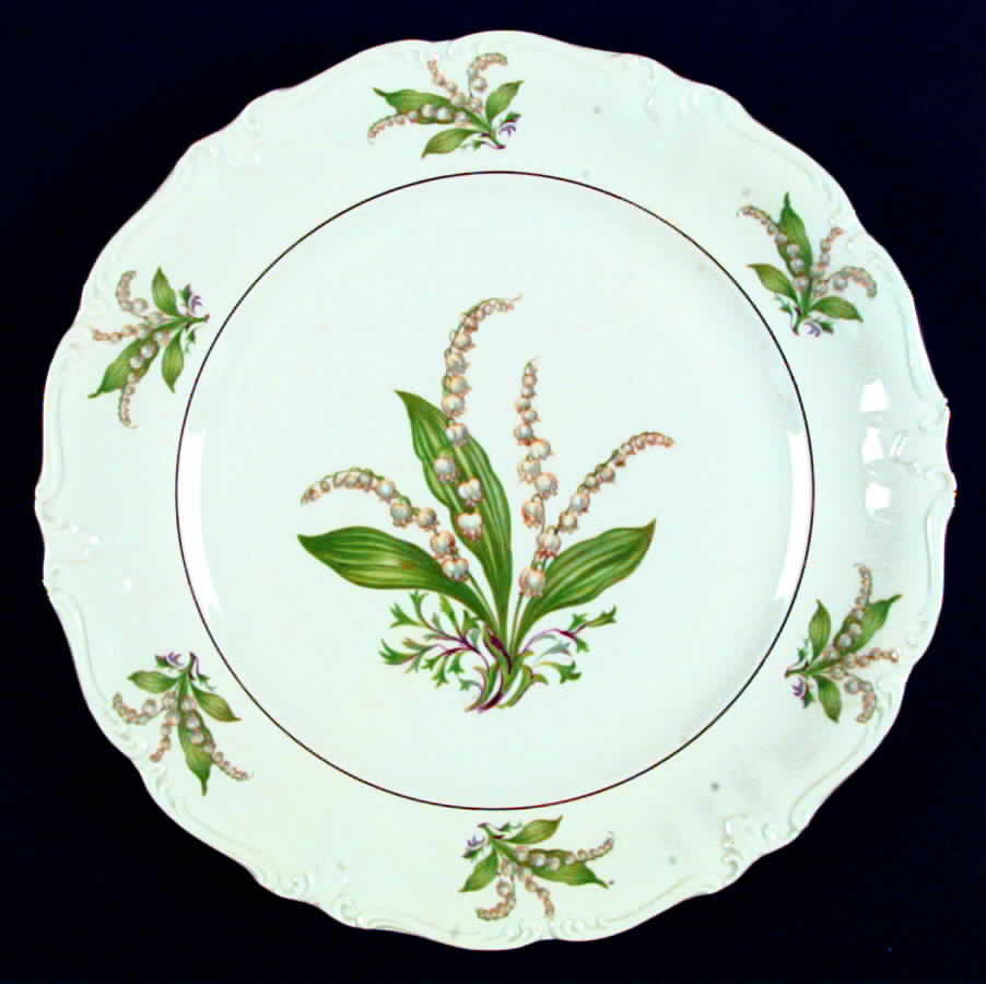 Lily of The Valley Dinner Plate by Treasure Chest-1