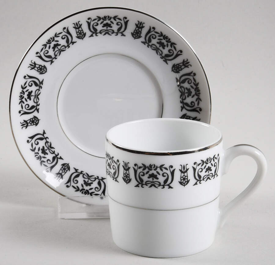 Majestic Flat Demitasse Cup & Saucer Set by Treasure Chest-1