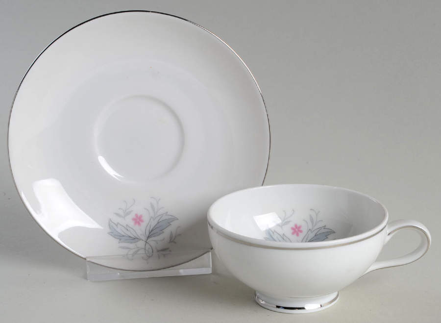 Medley Footed Demitasse Cup & Saucer Set by Treasure Chest-1