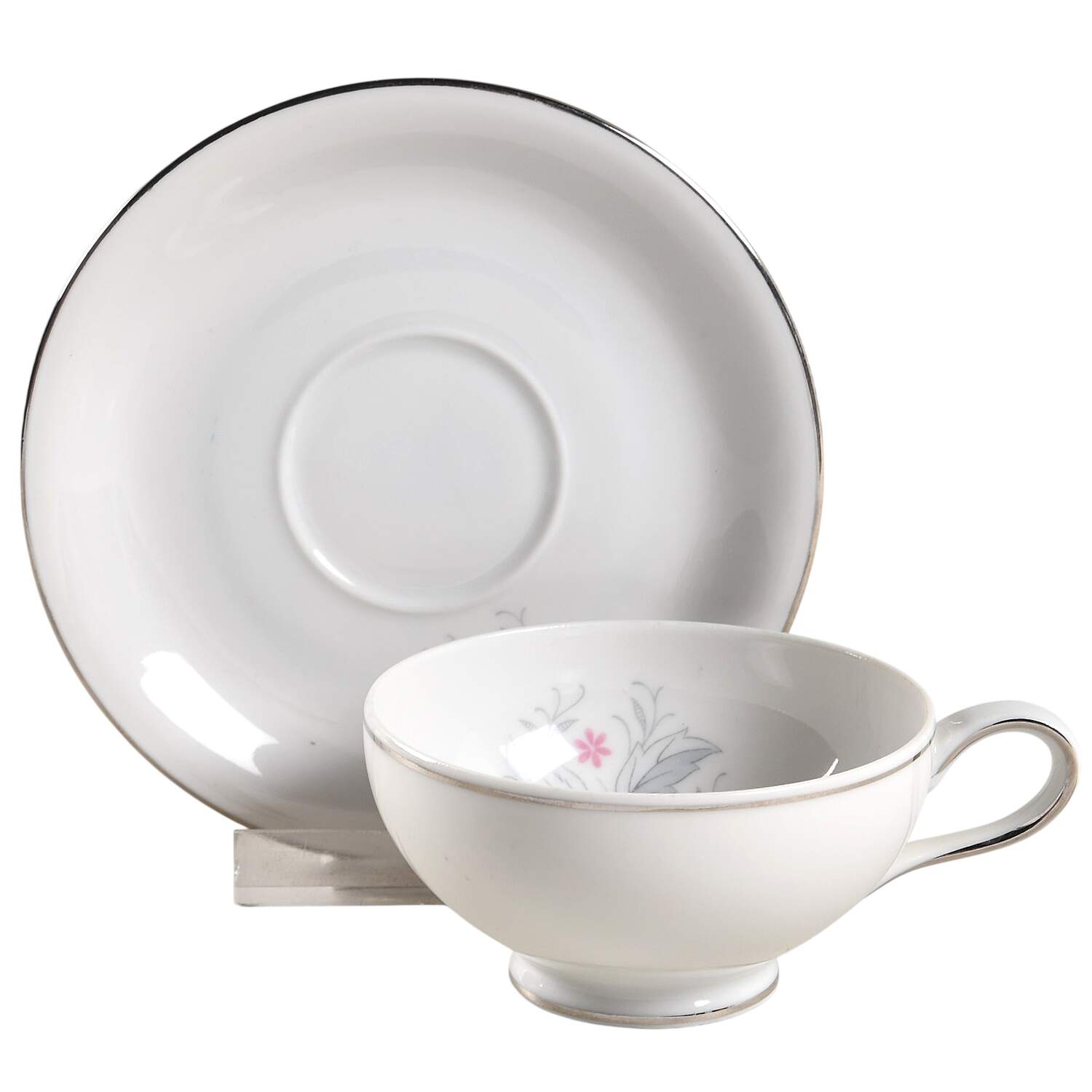 Medley Footed Demitasse Cup & Saucer Set by Treasure Chest-1